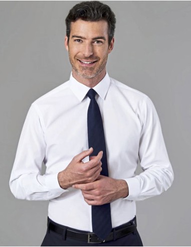 BRO-7889-Mens Slim Fit Shirt Vulcan Longsleeve
